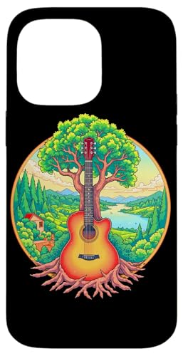 Akustikgitarre Baum des Lebens See & Wald Natur Gitarrist Hülle für iPhone 14 Pro Max Akustikgitarre Baum des Lebens See & Wald Natur Gitarrist Hülle für iPhone 14 Pro Max von Guitarist Nature Guitar Musician Apparel & Gifts