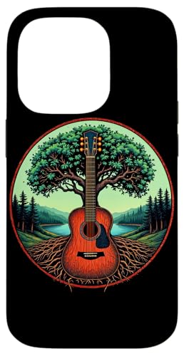 Akustikgitarre Baum des Lebens See & Wald Natur Gitarrist Hülle für iPhone 14 Pro Akustikgitarre Baum des Lebens See & Wald Natur Gitarrist Hülle für iPhone 14 Pro von Guitarist Nature Guitar Musician Apparel & Gifts
