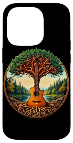 Akustikgitarre Baum des Lebens See & Wald Natur Gitarrist Hülle für iPhone 14 Pro Akustikgitarre Baum des Lebens See & Wald Natur Gitarrist Hülle für iPhone 14 Pro von Guitarist Nature Guitar Musician Apparel & Gifts