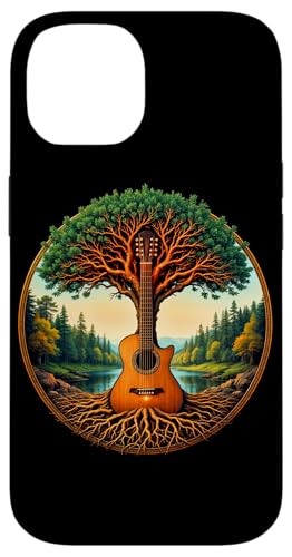 Akustikgitarre Baum des Lebens See & Wald Natur Gitarrist Hülle für iPhone 14 Akustikgitarre Baum des Lebens See & Wald Natur Gitarrist Hülle für iPhone 14 von Guitarist Nature Guitar Musician Apparel & Gifts