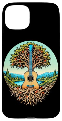 Akustikgitarre Baum des Lebens See & Wald Natur Gitarrist Hülle für iPhone 15 Plus Akustikgitarre Baum des Lebens See & Wald Natur Gitarrist Hülle für iPhone 15 Plus von Guitarist Nature Guitar Musician Apparel & Gifts