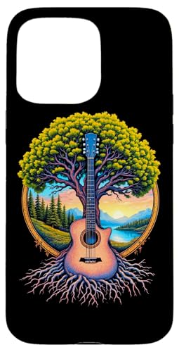 Akustikgitarre Baum des Lebens See & Wald Natur Gitarrist Hülle für iPhone 15 Pro Max Akustikgitarre Baum des Lebens See & Wald Natur Gitarrist Hülle für iPhone 15 Pro Max von Guitarist Nature Guitar Musician Apparel & Gifts