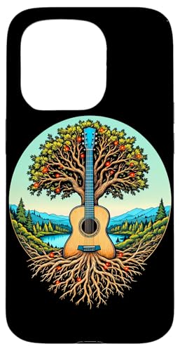 Akustikgitarre Baum des Lebens See & Wald Natur Gitarrist Hülle für iPhone 15 Pro Akustikgitarre Baum des Lebens See & Wald Natur Gitarrist Hülle für iPhone 15 Pro von Guitarist Nature Guitar Musician Apparel & Gifts