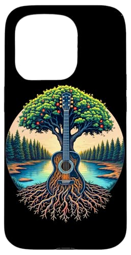Akustikgitarre Baum des Lebens See & Wald Natur Gitarrist Hülle für iPhone 15 Pro Akustikgitarre Baum des Lebens See & Wald Natur Gitarrist Hülle für iPhone 15 Pro von Guitarist Nature Guitar Musician Apparel & Gifts