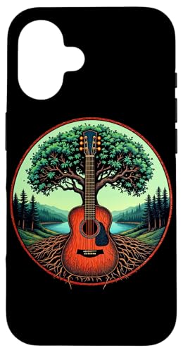 Akustikgitarre Baum des Lebens See & Wald Natur Gitarrist Hülle für iPhone 16 Akustikgitarre Baum des Lebens See & Wald Natur Gitarrist Hülle für iPhone 16 von Guitarist Nature Guitar Musician Apparel & Gifts