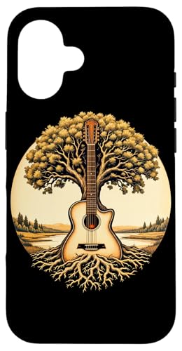 Akustikgitarre Baum des Lebens See & Wald Natur Gitarrist Hülle für iPhone 16 Akustikgitarre Baum des Lebens See & Wald Natur Gitarrist Hülle für iPhone 16 von Guitarist Nature Guitar Musician Apparel & Gifts