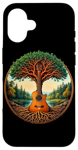 Akustikgitarre Baum des Lebens See & Wald Natur Gitarrist Hülle für iPhone 16 Akustikgitarre Baum des Lebens See & Wald Natur Gitarrist Hülle für iPhone 16 von Guitarist Nature Guitar Musician Apparel & Gifts