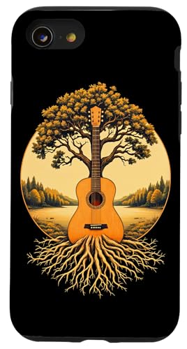 Akustikgitarre Baum des Lebens See & Wald Natur Gitarrist Hülle für iPhone SE (2020) / 7 / 8 von Guitarist Nature Guitar Musician Apparel & Gifts