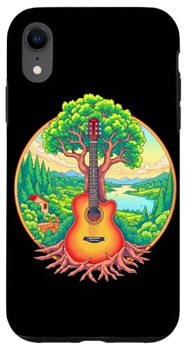 Akustikgitarre Baum des Lebens See & Wald Natur Gitarrist Hülle für iPhone XR Akustikgitarre Baum des Lebens See & Wald Natur Gitarrist Hülle für iPhone XR von Guitarist Nature Guitar Musician Apparel & Gifts
