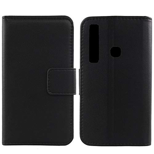 Gukas Design Echt Leder Tasche Für Samsung Galaxy A9 2018 A920 / A9S Hülle Lederhülle Handyhülle Handy Flip Brieftasche mit Kartenfächer Schutz Protektiv Genuine Premium Case Cover Etui Skin (Schwarz) Gukas Design Echt Leder Tasche Für Samsung Galaxy A9 2018 A920 / A9S Hülle Lederhülle Handyhülle Handy Flip Brieftasche mit Kartenfächer Schutz Protektiv Genuine Premium Case Cover Etui Skin (Schwarz) von Gukas
