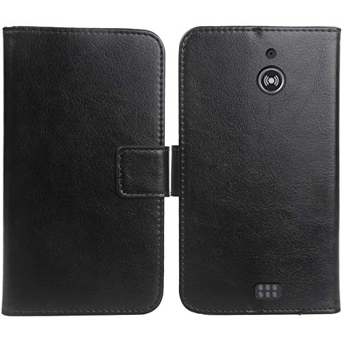Gukas PU Leder Tasche Hülle Für Doro 780X IUP 2.8" Handy Flip Lederhülle Handyhülle Brieftasche Schutz Case Cover Etui (Schwarz) von Gukas