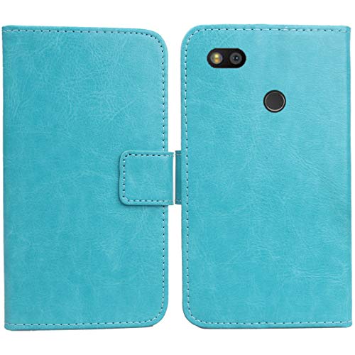 Gukas PU Leder Tasche Hülle Für Fairphone 3/3+ / 3 Plus 5.65" Handy Flip Lederhülle Handyhülle Brieftasche Schutz Case Cover Etui (Blau) von Gukas