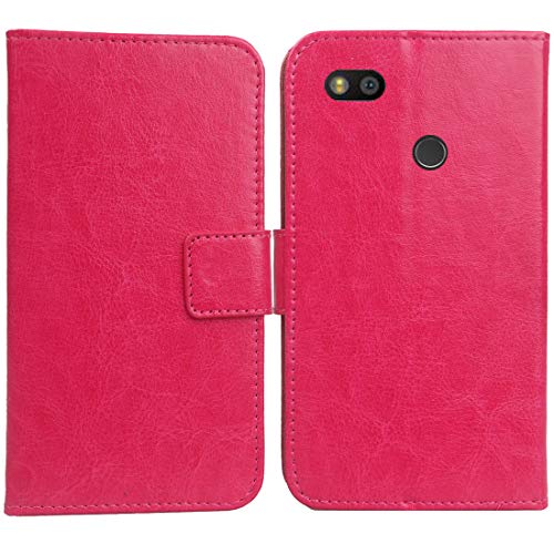 Gukas PU Leder Tasche Hülle Für Fairphone 3/3+ / 3 Plus 5.65" Handy Flip Lederhülle Handyhülle Brieftasche Schutz Case Cover Etui (Rosa) von Gukas
