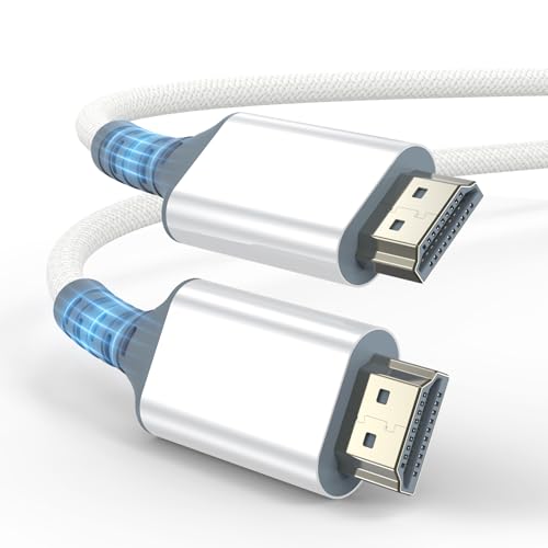 Gulemfy 8K HDMI 2.1 Kabel 1m, 48Gbps Ultra High Speed HDMI Kabel 8K@60Hz 4K@120Hz/144Hz/240Hz eARC HDR10+ Dolby Atmos HDCP 2.3 kompatibel mit PS5/Xbox Series X/Soundbar/LG TV von Gulemfy