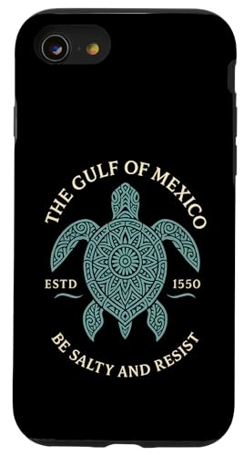 Der Golf von Mexiko Est. 1550 Be Salty And Resist Hülle für iPhone SE (2020) / 7 / 8 von Gulf Of Mexico Est 1550 Apparel Gifts