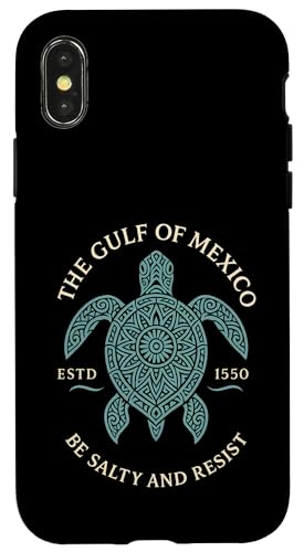 Der Golf von Mexiko Est. 1550 Be Salty And Resist Hülle für iPhone X/XS Der Golf von Mexiko Est. 1550 Be Salty And Resist Hülle für iPhone X/XS von Gulf Of Mexico Est 1550 Apparel Gifts