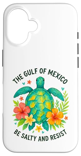 Der Golf von Mexiko Sei salzig und widerstehe Meeresschildkröten Hülle für iPhone 16 Der Golf von Mexiko Sei salzig und widerstehe Meeresschildkröten Hülle für iPhone 16 von Gulf Of Mexico Est 1550 Apparel Gifts