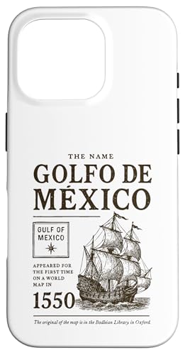 Der Name Golfo De Mexico Golf von Mexiko erschien 1550 Hülle für iPhone 16 Pro Der Name Golfo De Mexico Golf von Mexiko erschien 1550 Hülle für iPhone 16 Pro von Gulf Of Mexico Est 1550 Apparel Gifts