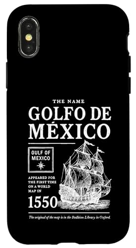 Der Name Golfo De Mexico Golf von Mexiko erschien 1550 Hülle für iPhone X/XS Der Name Golfo De Mexico Golf von Mexiko erschien 1550 Hülle für iPhone X/XS von Gulf Of Mexico Est 1550 Apparel Gifts