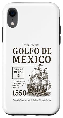 Der Name Golfo De Mexico Golf von Mexiko erschien 1550 Hülle für iPhone XR Der Name Golfo De Mexico Golf von Mexiko erschien 1550 Hülle für iPhone XR von Gulf Of Mexico Est 1550 Apparel Gifts