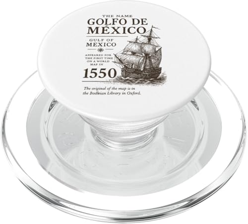 Der Name Golfo De Mexico Golf von Mexiko erschien 1550 PopSockets PopGrip für MagSafe Der Name Golfo De Mexico Golf von Mexiko erschien 1550 PopSockets PopGrip für MagSafe von Gulf Of Mexico Est 1550 Apparel Gifts