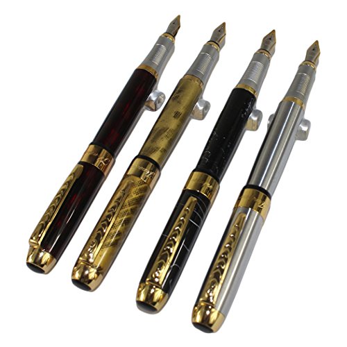 4 Stück in Gullor 250 Füllfederhalter in 4 Farben mit Pen Pouch von Gullor