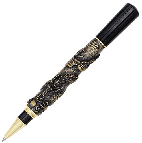 Gullor Advanced Tintenroller Jinhao chinesischer Drache Bronze schwere Geschenk Stift von Gullor