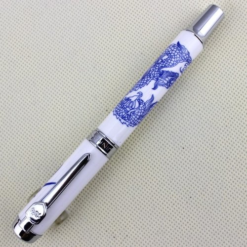 Gullor Erweiterte Jinhao 950 Tintenroller blauen und wei?en Porzellan Drachen echte Keramik von Gullor