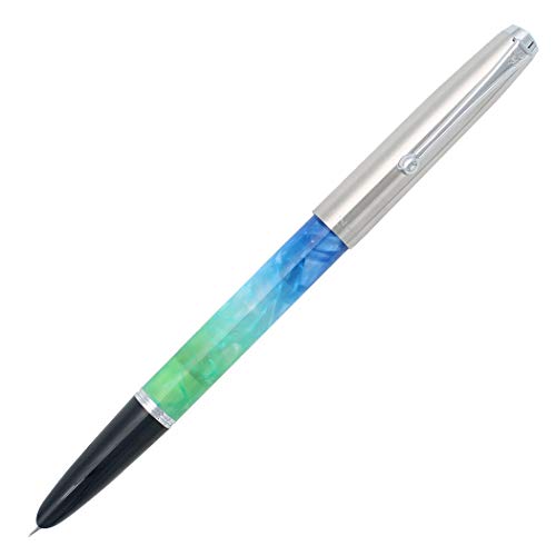 Gullor Jinhao 51A Edelstahlkappe Transparent Pen Pen Set Schreibwaren Schule Bürobedarf Schreibwaren Geschenke, EF Nib. von Gullor