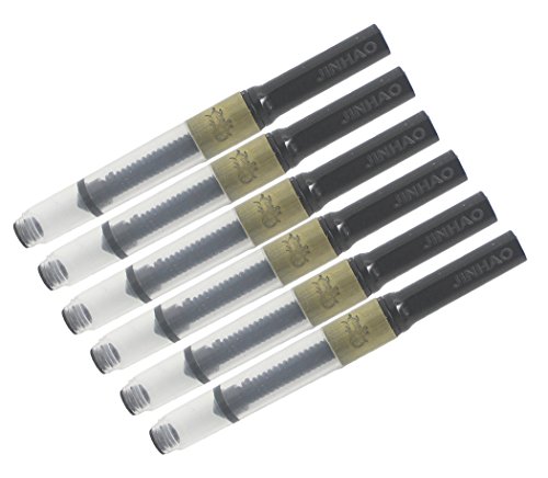 Gullor Jinhao Füllfederhalter Deluxe Tintenwandler, Packung mit 6 PCS, Metall von Gullor