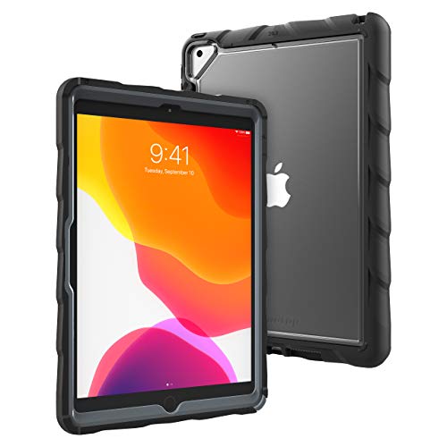GumDrop DropTech Schutzhülle für Apple iPad 10.2 (7. Generation) (2019) Tablet für kommerzielle, geschäftliche und Büro-Essentials, schwarz, robust, stoßdämpfend, extremer Fallschutz (schwarz) von Gumdrop