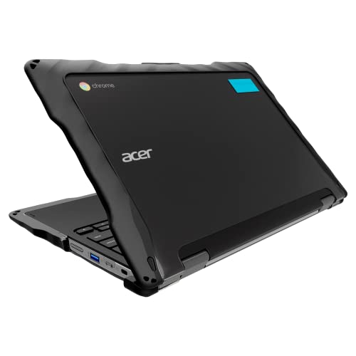 Gumdrop DropTech Hülle passend für Acer Chromebook Spin 511/R752TN (2-in-1) Entwickelt für K-12 Schüler, Lehrer und Klassenzimmer, stoßfeste Stoßfänger für zuverlässigen Geräteschutz,Schwarz von Gumdrop
