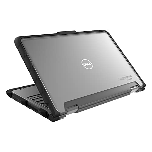 Gumdrop DropTech Schutzhülle für Dell 3190 und 3189 Latitude 2-in-1 Laptop für K-12 Studenten, Lehrer, Kinder, Schwarz, robust, stoßdämpfend, extremer Schutz vor Stürzen von Gumdrop