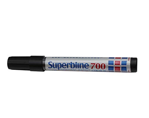 Gummiprodukt 12 Stück Permanent-Marker wasserfest - 3 Farben zur Auswahl (schwarz) von Gummiprodukt