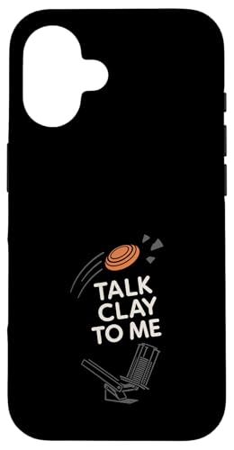 Skeet Schießfalle Shooter Clay Target Pull and Shoot Hülle für iPhone 16 von Gun Sport Competition Shotgun Sport Humor Gift