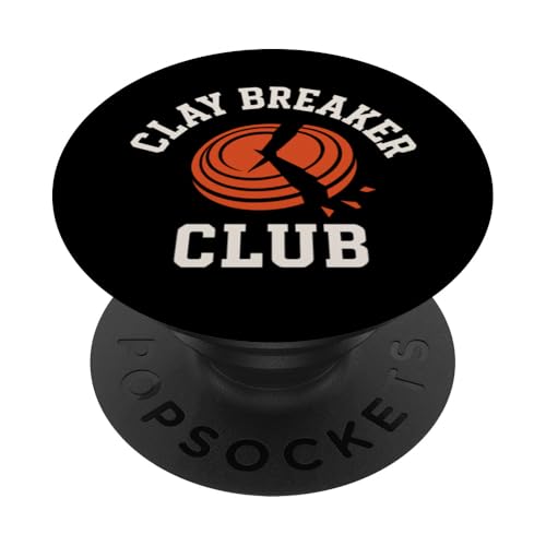 Skeet Schießfalle Shooter Clay Target Pull and Shoot PopSockets Klebender PopGrip von Gun Sport Competition Shotgun Sport Humor Gift