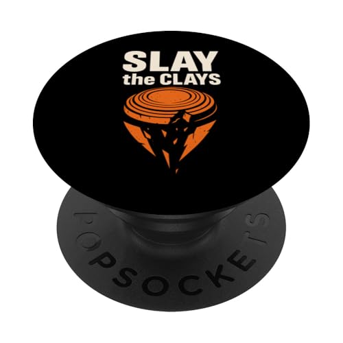 Skeet Schießfalle Shooter Clay Target Pull and Shoot PopSockets Klebender PopGrip von Gun Sport Competition Shotgun Sport Humor Gift