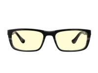 Gunnar Optiks TAH-09525, Unisex, Rechteckig, Klassisch, Schwarz, Acetat, Aluminium-Magnesium-Legierung, Bernstein von Gunnar