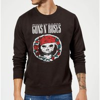 Guns N Roses Circle Skull Weihnachtspullover – Schwarz - M von Guns N' Roses
