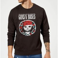 Guns N Roses Circle Skull Weihnachtspullover – Schwarz - S von Guns N' Roses