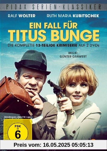 Ein Fall für Titus Bunge - Die komplette 13-teilige Krimiserie mit Ralf Wolter und Ruth Maria Kubitschek (Pidax Serien-Klassiker) [2 DVDs] von Gunter Grawert