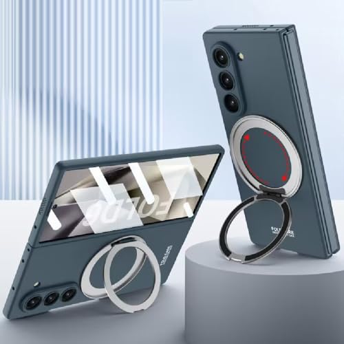 Guppy Schutzhülle für Samsung Galaxy Z Fold 6, magnetische Ring-Ständer, mit Displayschutzfolie, [Kompatibel mit Mag-Safe] [Fallschutz in Militärqualität] Magnetische Abdeckung mit Ständer für Galaxy von Guppy