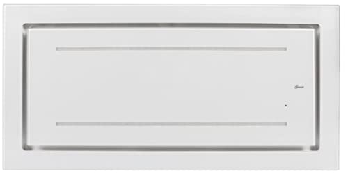 GURARI Deckenhaube GCH C 341 WH 120 Prime Einbau Dunstabzugshaube Decke 120 cm Weiß Glas mit Fernbedienung | Saugstark 1000 m³ | LED Strip | Timer | Decken Abzugshaube Umluft/Abluft GURARI Deckenhaube GCH C 341 WH 120 Prime Einbau Dunstabzugshaube Decke 120 cm Weiß Glas mit Fernbedienung | Saugstark 1000 m³ | LED Strip | Timer | Decken Abzugshaube Umluft/Abluft von Gurari