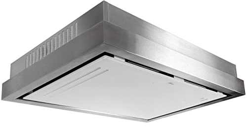 GURARI Deckenhaube GCH C 343 IS 120 WH PRIME, Einbau Dunstabzugshaube 120cm/ Weiß Glas/Edelstahl/Effizient/Saugstark 1000m³/Umlufthaube/Ionisierung/Deckenhaube dunstabzug GURARI Deckenhaube GCH C 343 IS 120 WH PRIME, Einbau Dunstabzugshaube 120cm/ Weiß Glas/Edelstahl/Effizient/Saugstark 1000m³/Umlufthaube/Ionisierung/Deckenhaube dunstabzug von Gurari