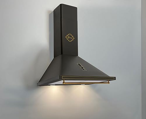 GURARI Dunstabzugshaube 60 cm GCH 975 Bl 6 Retro Wandhaube in Schwarz | Effizienzklasse A | Wandmontage | Abzugshaube Abuft/Umluft GURARI Dunstabzugshaube 60 cm GCH 975 Bl 6 Retro Wandhaube in Schwarz | Effizienzklasse A | Wandmontage | Abzugshaube Abuft/Umluft von Gurari