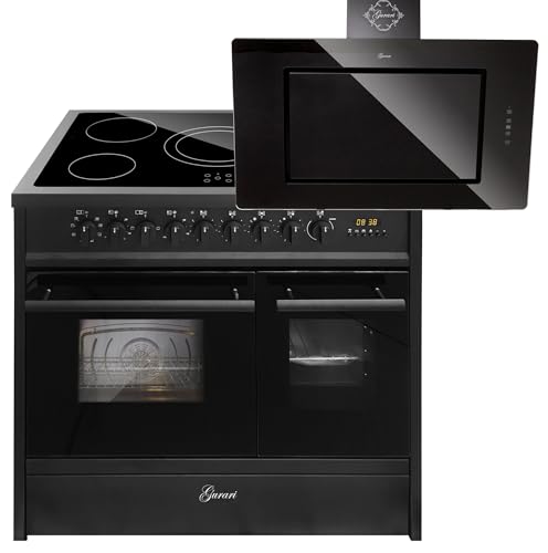 GURARI Elektro-Standherd GCH E 912 DF BL+GCH S 155 BL 90 Prime, Elektro Standherd 90 cm mit 1-fach-Teleskopauszug, Doppelbackofen+Dunstabzugshaube 90 cm GURARI Elektro-Standherd GCH E 912 DF BL+GCH S 155 BL 90 Prime, Elektro Standherd 90 cm mit 1-fach-Teleskopauszug, Doppelbackofen+Dunstabzugshaube 90 cm von Gurari