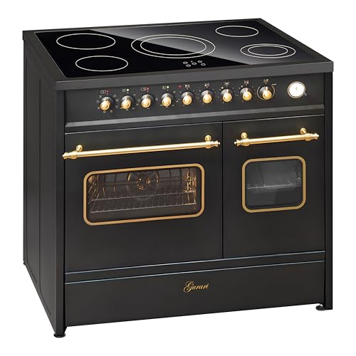 GURARI Elektro Standherd GCH E 912 DF BL r Glaskeramik Herd 90 cm Schwarz Range Cooker Elektro Doppelbackofen, 5 Zonen mit den High Light Heizelementen GURARI Elektro Standherd GCH E 912 DF BL r Glaskeramik Herd 90 cm Schwarz Range Cooker Elektro Doppelbackofen, 5 Zonen mit den High Light Heizelementen von Gurari