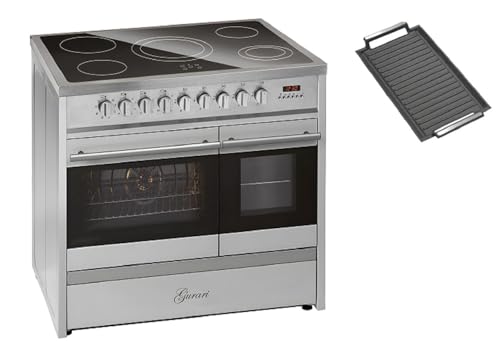 GURARI Elektro Standherd GCH E 912 DF X +Grillplatte Glaskeramik Herd 90 cm Edelstahl Range Cooker Elektro Doppelbackofen GURARI Elektro Standherd GCH E 912 DF X +Grillplatte Glaskeramik Herd 90 cm Edelstahl Range Cooker Elektro Doppelbackofen von Gurari