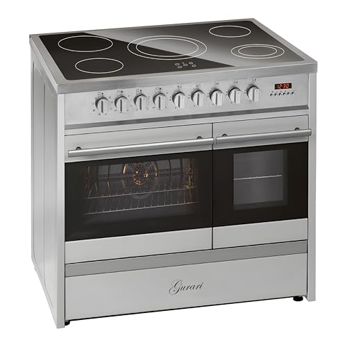GURARI Elektro Standherd GCH E 912 DF X Glaskeramik Herd 90 cm Edelstahl Range Cooker Elektro Doppelbackofen GURARI Elektro Standherd GCH E 912 DF X Glaskeramik Herd 90 cm Edelstahl Range Cooker Elektro Doppelbackofen von Gurari