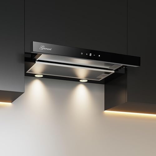 GURARI Flachschirmhaube CH 3003C • Einbau Dunstabzugshaube 60 cm • Schwarz Glas • 1000m³/h Motor • TouchControl • LED • Metallfettfilter • 3 Leistungsstufen • Abluft/Umluft GURARI Flachschirmhaube CH 3003C • Einbau Dunstabzugshaube 60 cm • Schwarz Glas • 1000m³/h Motor • TouchControl • LED • Metallfettfilter • 3 Leistungsstufen • Abluft/Umluft von Gurari